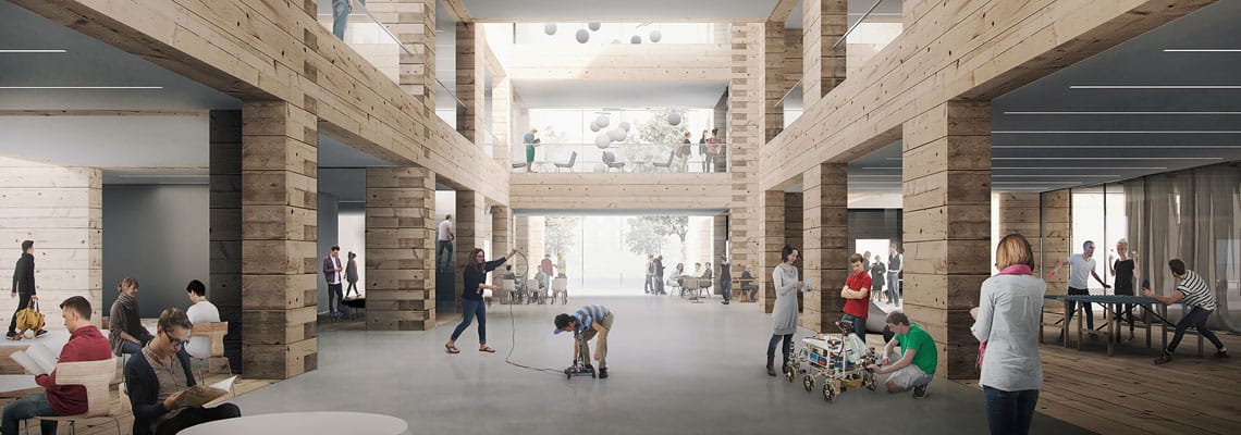 Lukio- ja kulttuuritalo Monio, Tuusula (havainnekuva: AOR Arkkitehdit Oy)