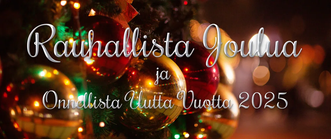 Rauhallista Joulua ja Onnellista Uutta Vuotta 2025